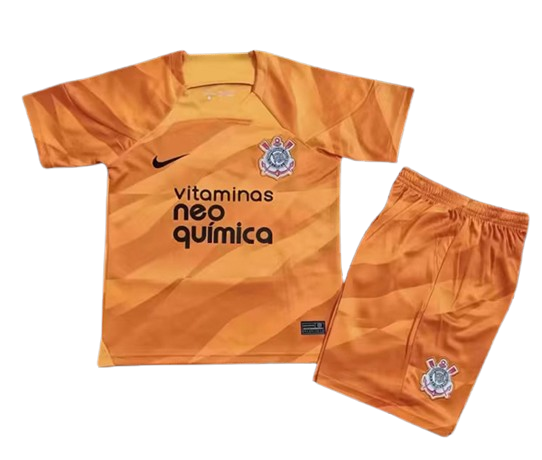 Kids Corinthians Soccer Kit Goalkeeper Orange Replica 2023/24