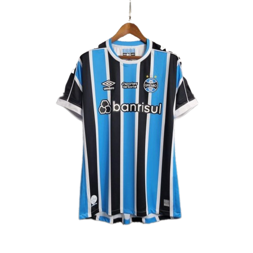 Gremio FBPA Soccer Jersey Home Replica 2023/24 With Full Sponsors
