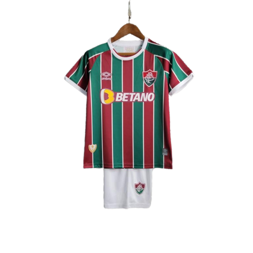 Kids Fluminense FC Soccer Kit Home Replica 2023/24