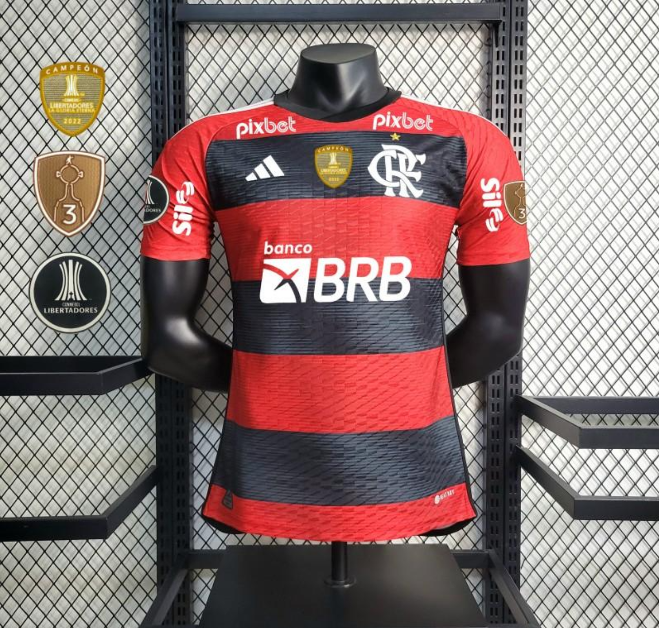 CR Flamengo Soccer Jersey Home Player Version 2023/24 With Patches