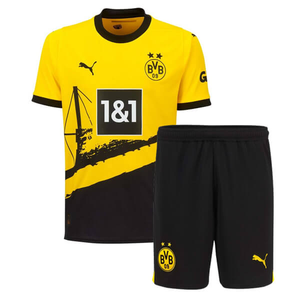 Kids Borussia Dortmund Soccer Kit Home Replica 2023/24