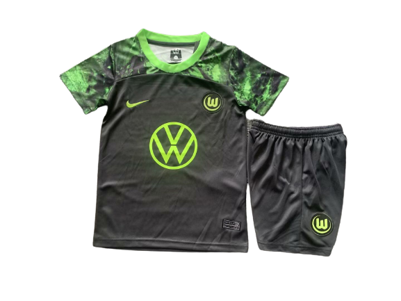 Kids VFL Wolfsburg Soccer Kit Away Replica 2023/24