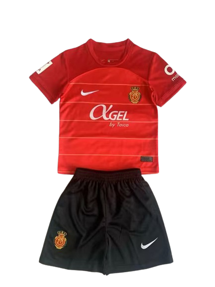 Kids RCD Mallorca Soccer Kit Home Replica 2023/24