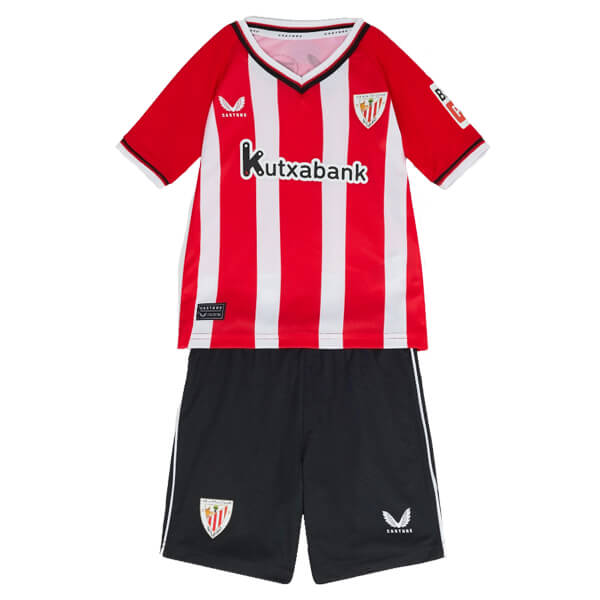 Kids Athletic Bilbao Soccer Kit Home Replica 2023/24