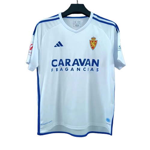 Real Zaragoza Soccer Jersey Home Replica 2023/24