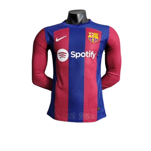 Barcelona Soccer Jersey Home Long Sleeve Player Version 2023/24