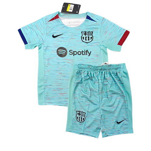 Kids Barcelona Soccer Kit Third Replica 2023/24