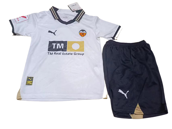 Kids Valencia Soccer Kit Home Replica 2023/24