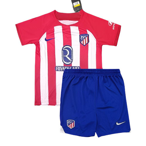 Kids Atletico Madrid Soccer Kit Home Replica 2023/24