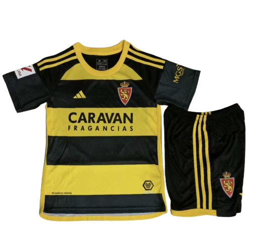 Kids Real Zaragoza Soccer Kit Away Replica 2023/24