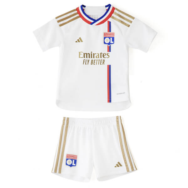 Kids Olympique Lyonnais Soccer Kit Home Replica 2023/24