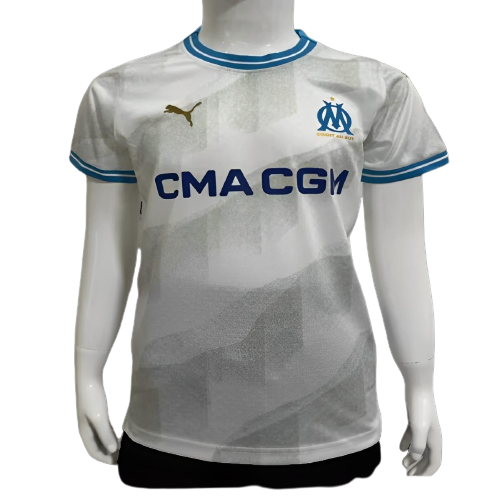 Kids Olympique Marseille Soccer Jersey Home Player Version 2023/24