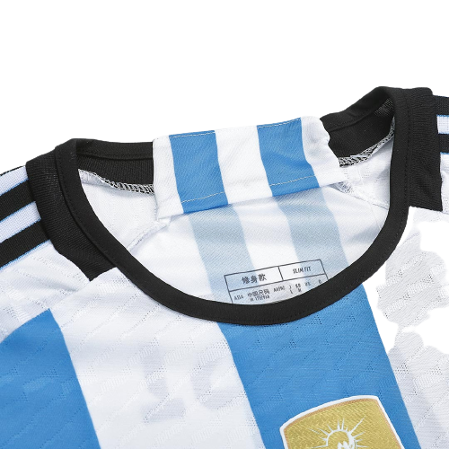 Player Version 10 LIONEL MESSI Argentina 2022 World Cup Home Soccer Jersey