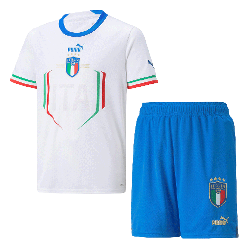 Kids Italy Soccer Kit Away Replica 2022/23
