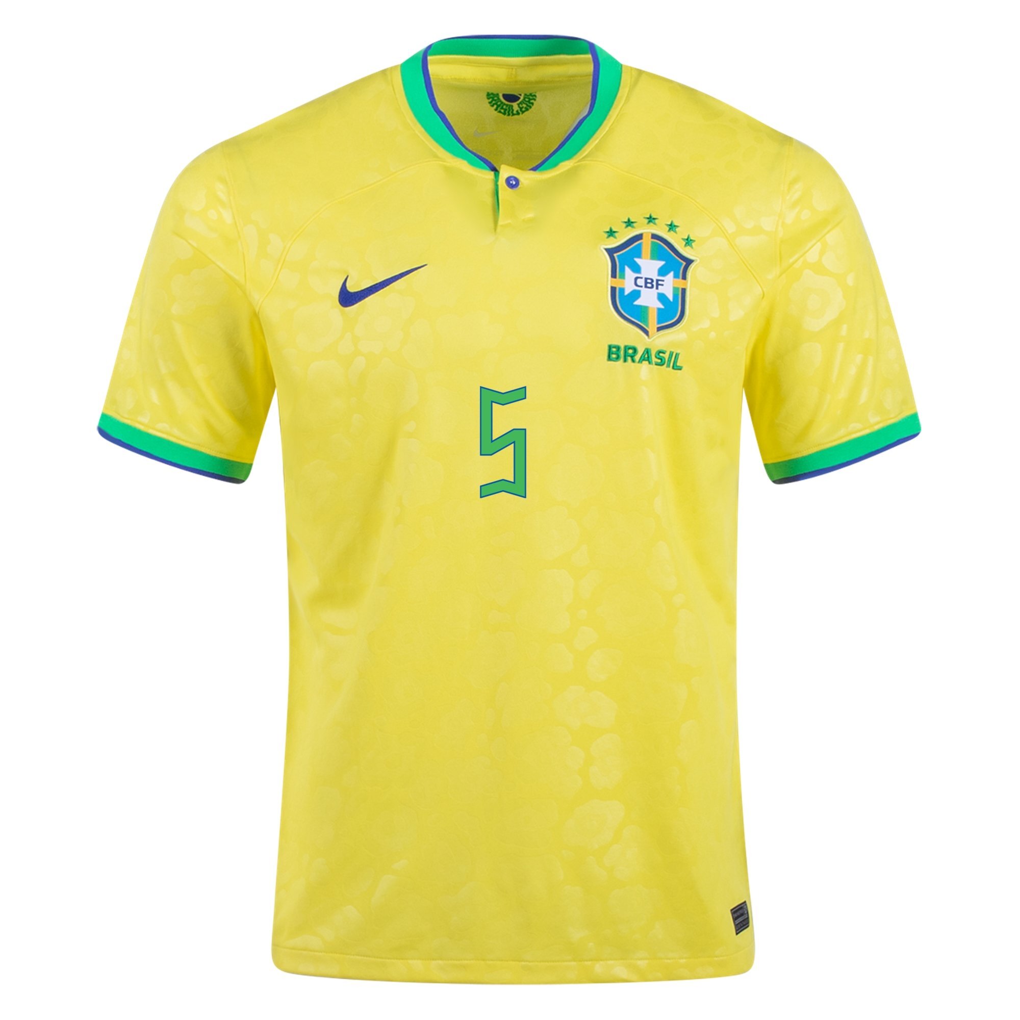 Casemiro 5 Brazil 2022 World Cup Replica Home Soccer Jersey
