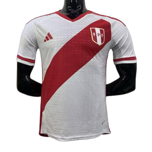 Peru Soccer Jersey Home Player Version 2022