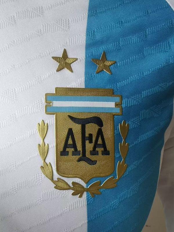 Player Version Argentina 2022 World Cup Long Sleeve Home Soccer Jersey