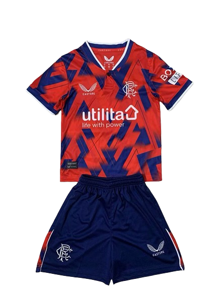 Kids Glasgow Rangers Soccer Kit Fourth Replica 2023/24