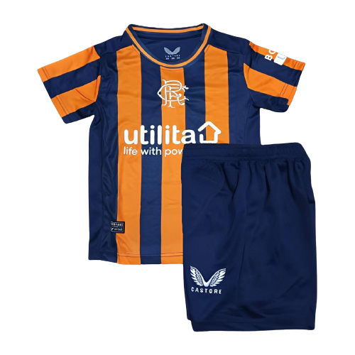 Kids Glasgow Rangers Soccer Kit Third Replica 2023/24