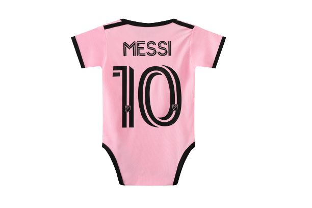 10# Messi Inter Miami Soccer Baby Suit Home 2023/24