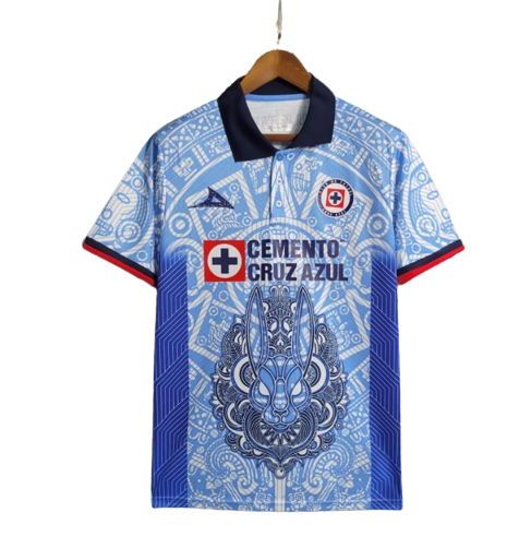 Cruz Azul Soccer Jersey Day of the Dead Special Sky Blue Replica 2023/24