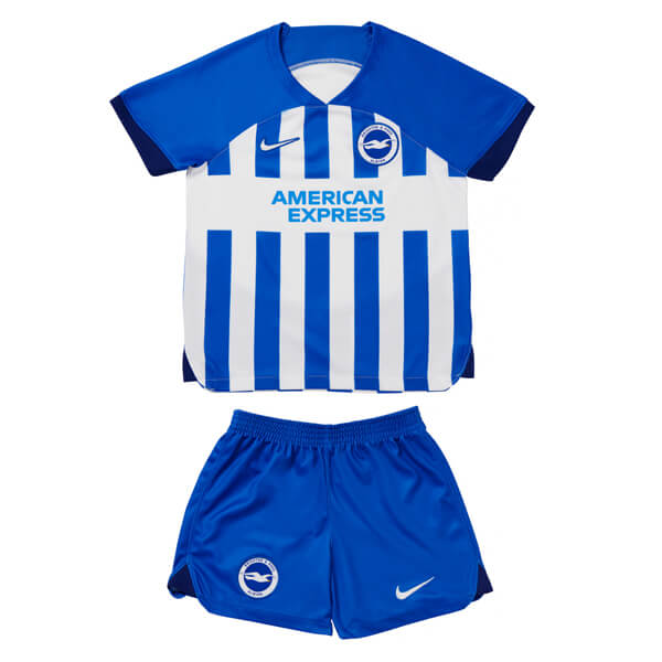 Kids Brighton & Hove Albion Soccer Kit Home Replica 2023/24