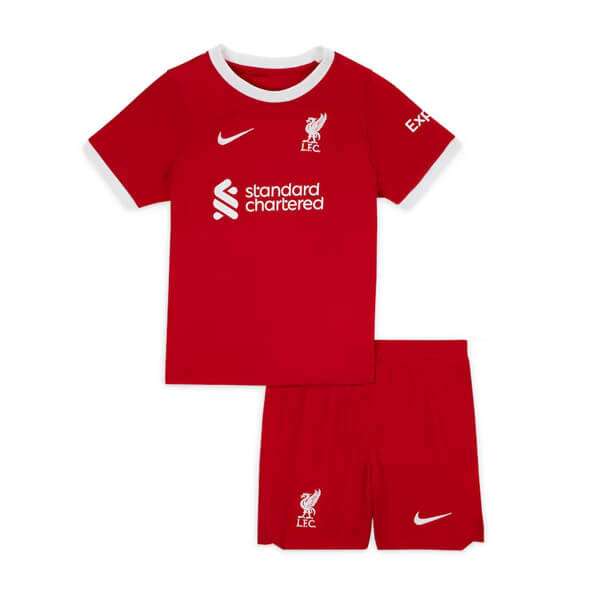 Kids Liverpool Soccer Kit Home Replica 2023/24