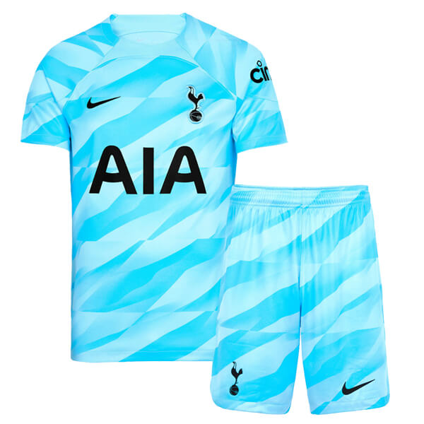 Kids Tottenham Hotspur Soccer Kit Goalkeeper Blue 2023/24