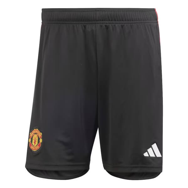 Manchester United Soccer Shorts Home Black Replica 2023/24