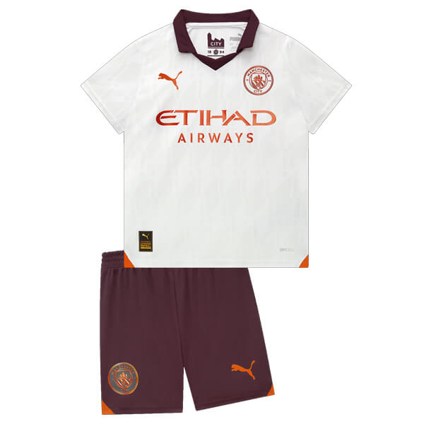 Kids Manchester City Soccer Kit Away 2023/24