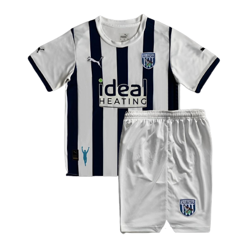 Kids West Bromwich Albion Soccer Kit Home Replica 2023/24