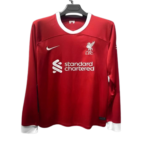 Liverpool Soccer Jersey Home Long Sleeve Replica 2023/24