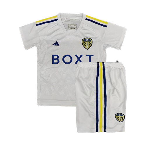 Kids Leeds United Soccer Kit Home Replica 2023/24