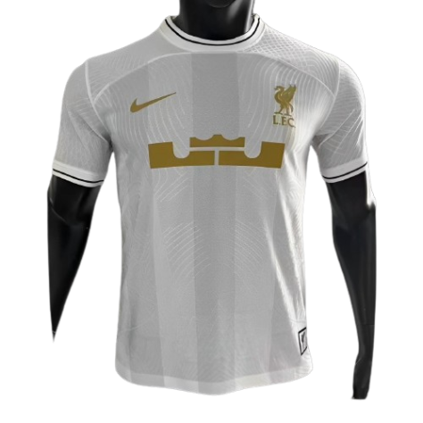 Liverpool Soccer Jersey x Lebron White Player Version 2023/24