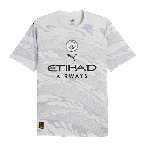 Manchester City Soccer Jersey Year of the Dragon White 2024/25