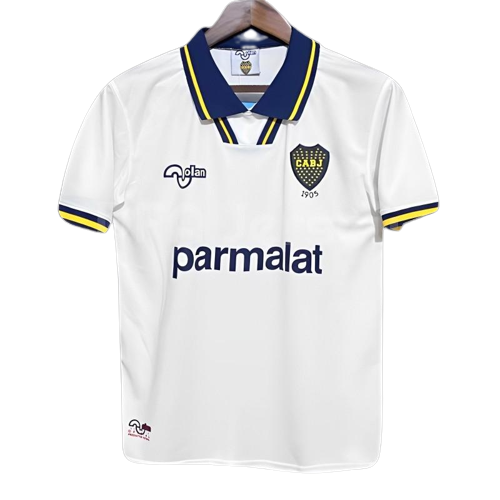 Boca Juniors Retro Soccer Jersey Away White Classic Football Shirt 92/93