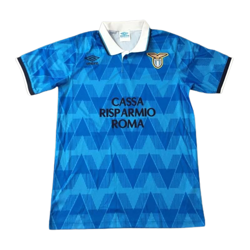 Retro 89/90 Lazio Home Blue Jersey