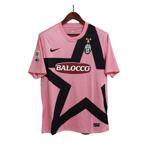 Retro 11/12 Juventus Away Pink Jersey With Serie A Patch