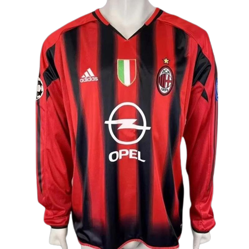 Retros 04/05 AC Milan Home Long Sleeve Jersey