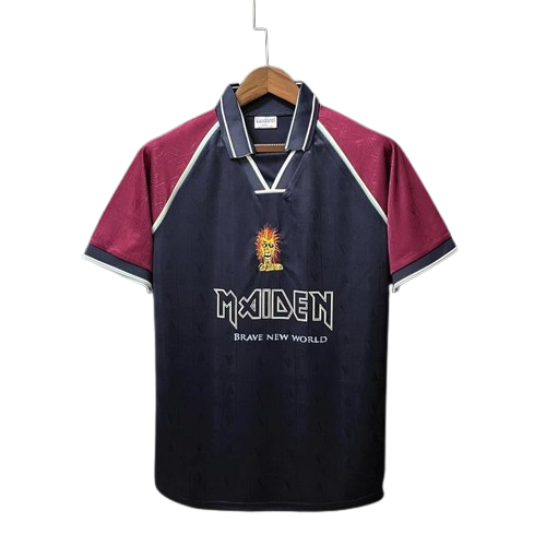 Retro 1999 West Ham Iron Maiden Home Soccer Jersey