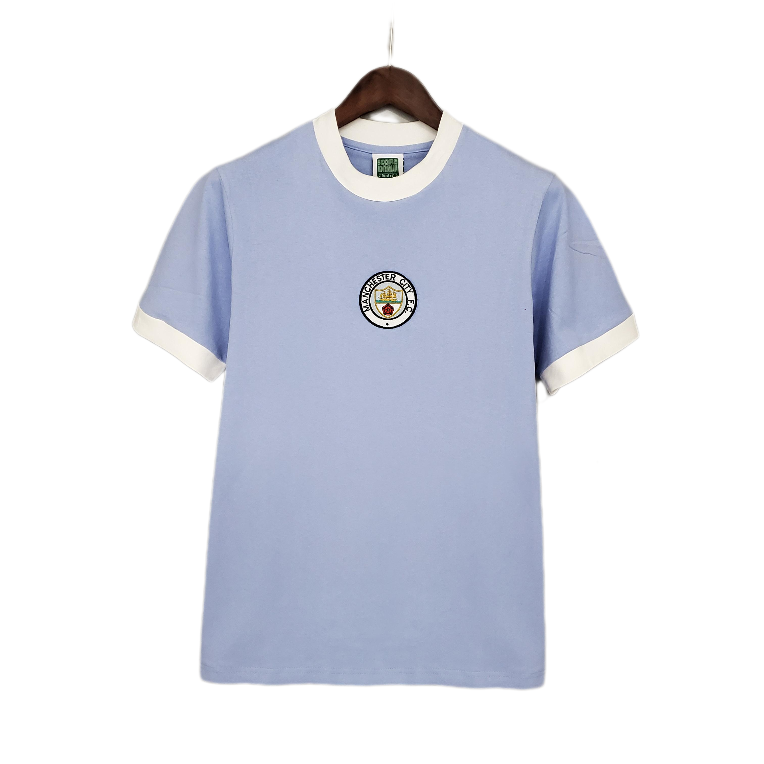 Retro Manchester City 1972 Home Soccer Jersey