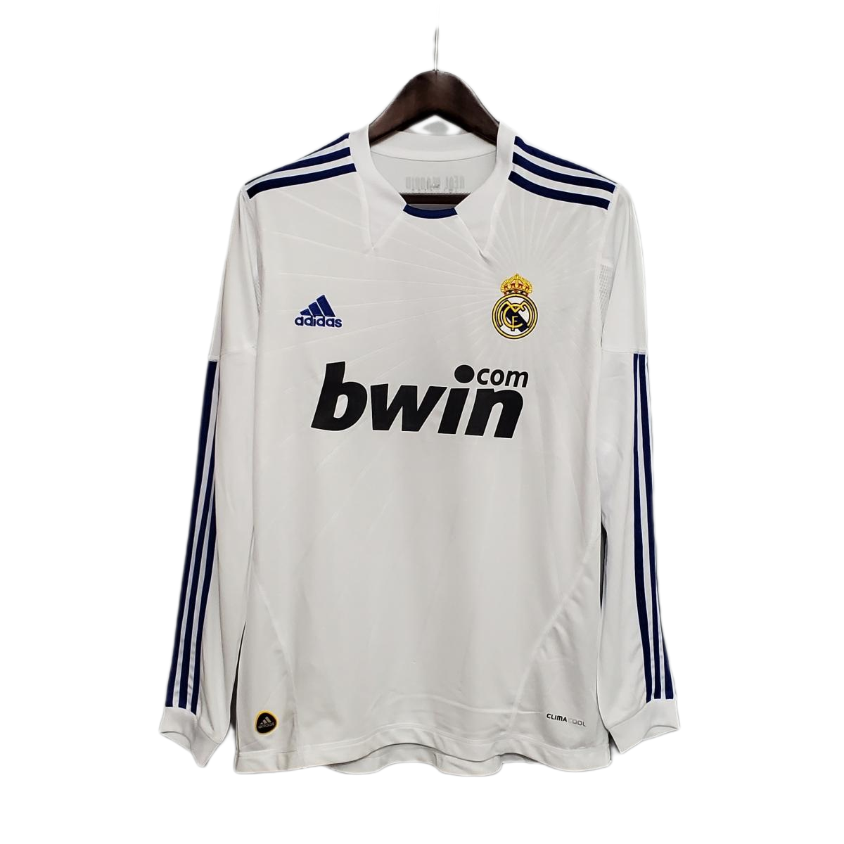 Retro Real Madrid 10/11 Long sleeve Home Soccer Jersey