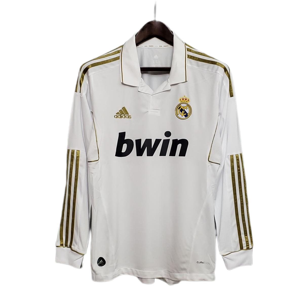 Retro Real Madrid 11/12 Long sleeve Home Soccer Jersey