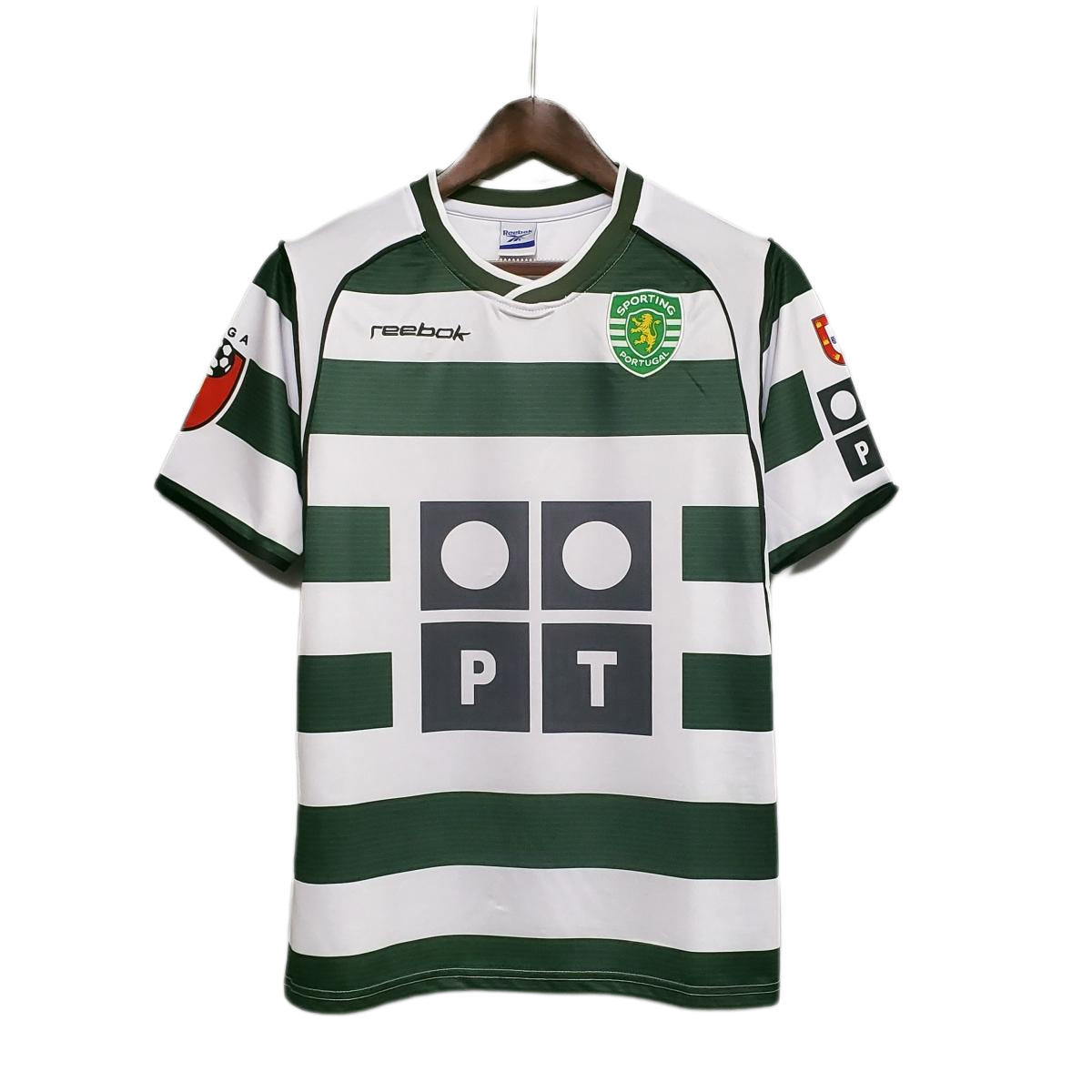 Retro Sporting Lisbon 01/03 Home Soccer Jersey