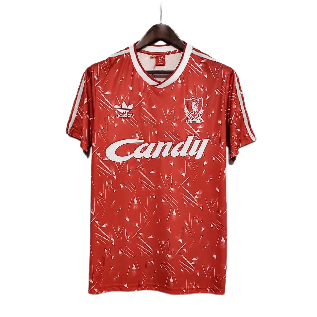 Retro 89/91 Liverpool Home Soccer Jersey