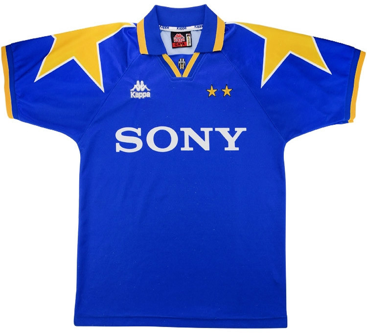 1995-1997 Juventus Away Blue Retro Soccer Jersey
