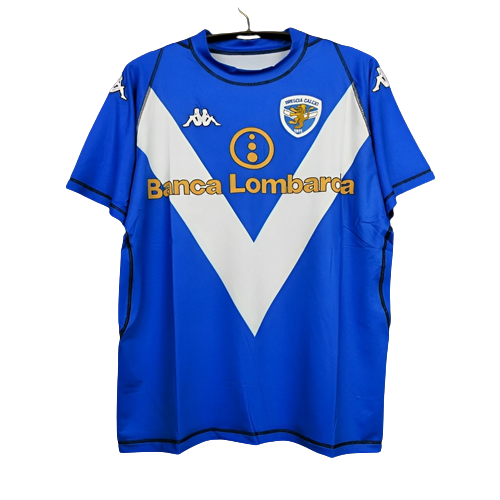 Brescia Retro Soccer Jersey Away Blue Classic Football Shirt 03/04