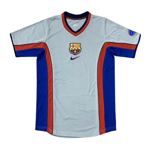 Barcelona Retro Soccer Jersey Away Classic Football Shirt 99/01