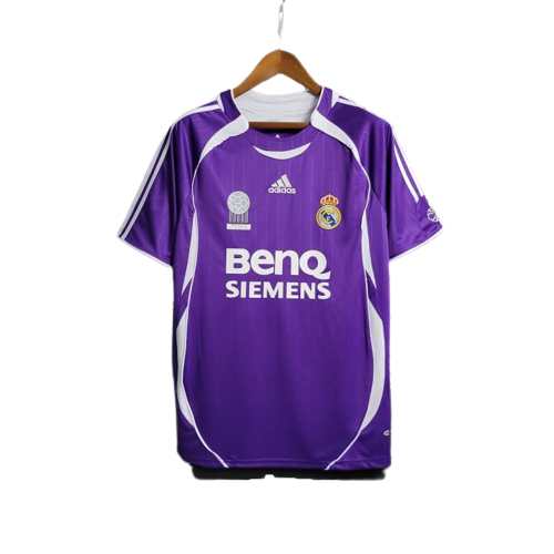 Real Madrid Retro Soccer Jersey Third Purple Classic Football Shirt 06/07