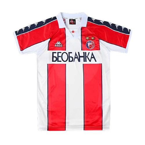 Red Star Belgrade Retro Soccer Jersey Home Classic Football Shirt 95/97
